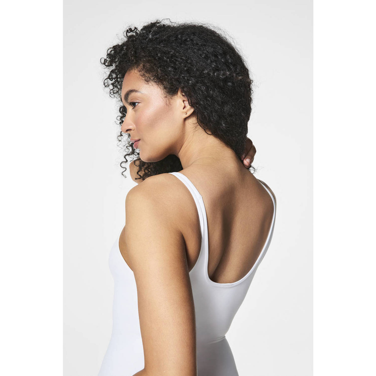 SPANX Everyday Seamless Shaping seamless medium corrigerend hemd wit