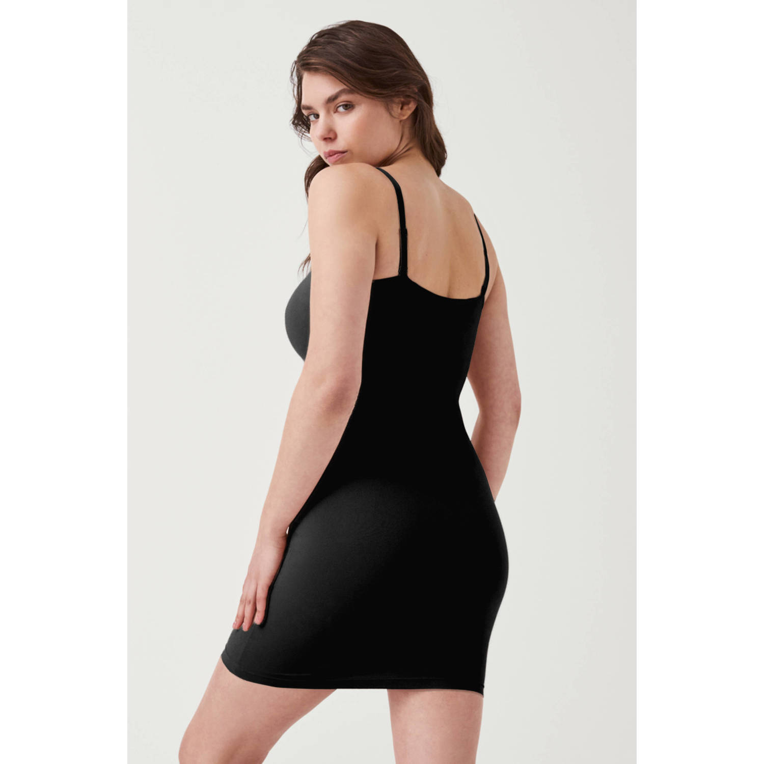 SPANX Socialight medium corrigerende jurk zwart
