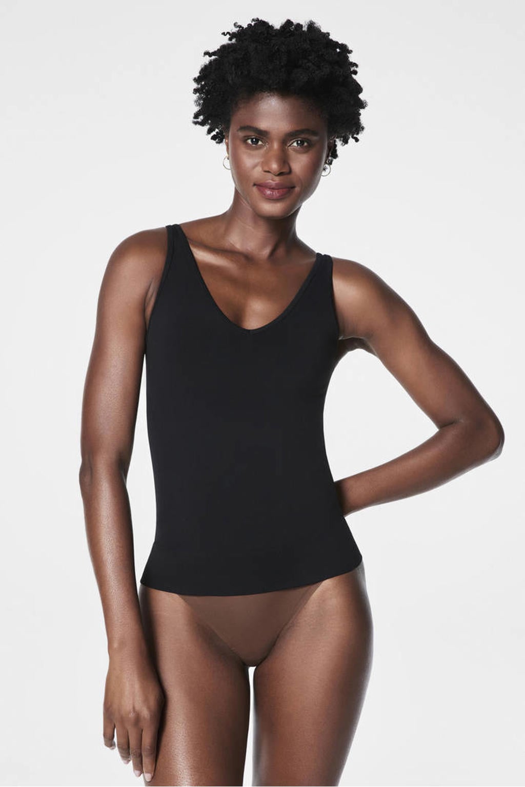 SPANXsculpt™ Seamless Power seamless sterk corrigerend hemd zwart