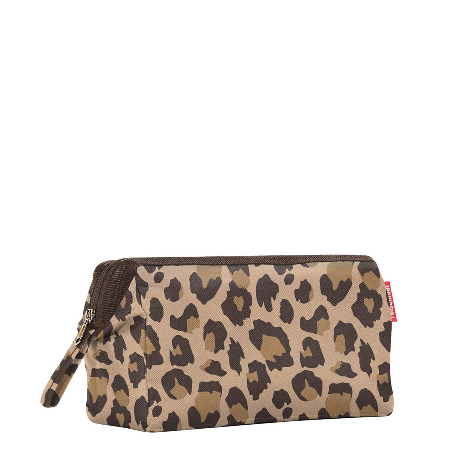 Reisenthel toilettas met panterprint bruin