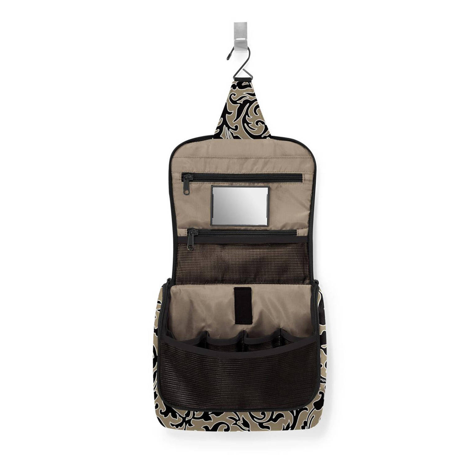 Reisenthel toilettas Travelling Toiletbag zwart beige