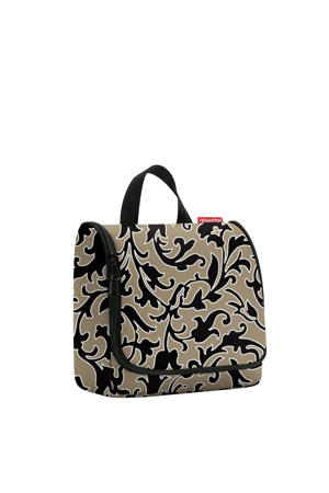 toilettas Travelling Toiletbag zwart/beige