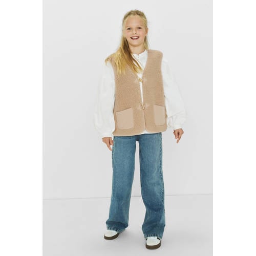 Me & My Monkey teddy gilet Roa beige afbeelding