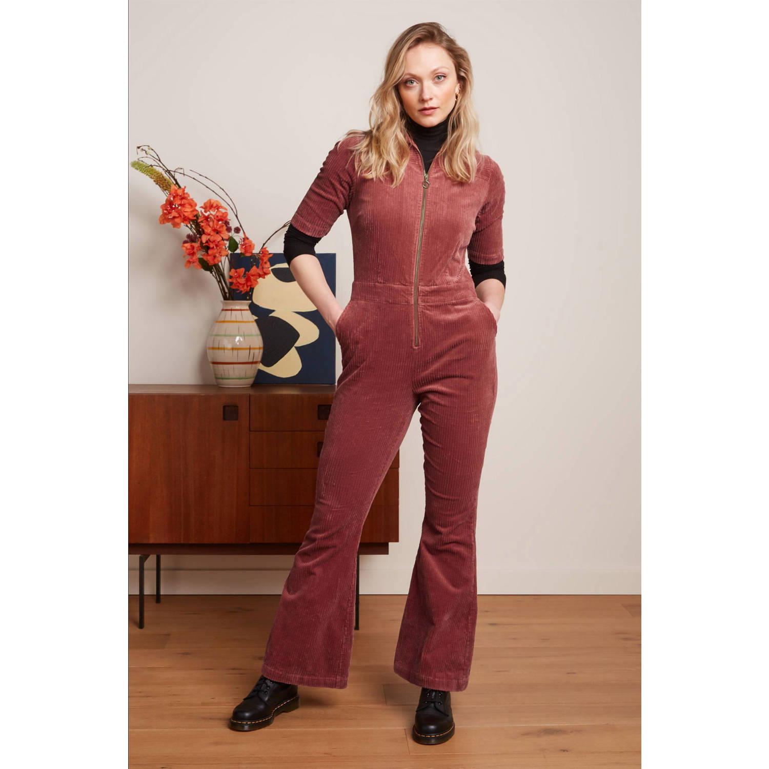 King Louie jumpsuit Garbo roze
