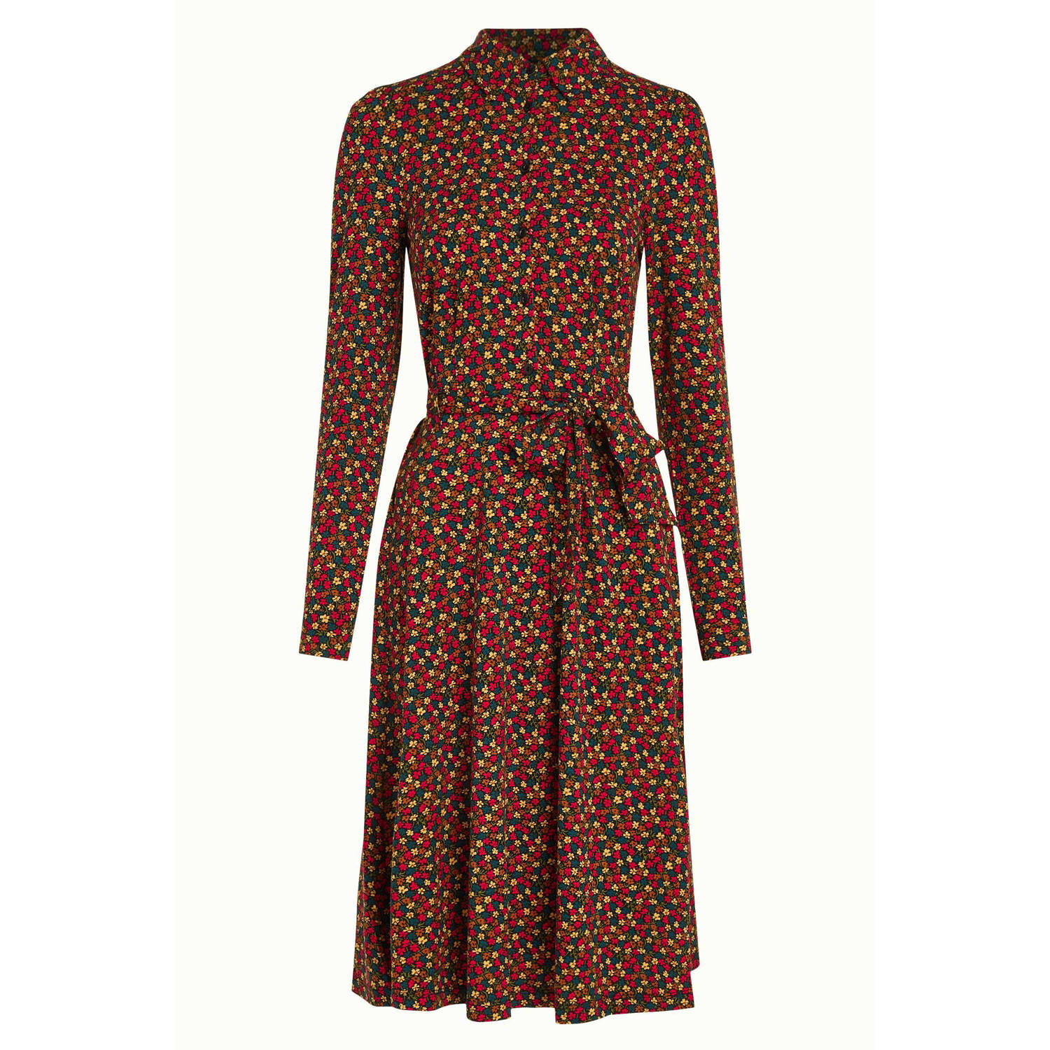 King Louie gebloemde blousejurk Sheeva Dress Flaminga multi