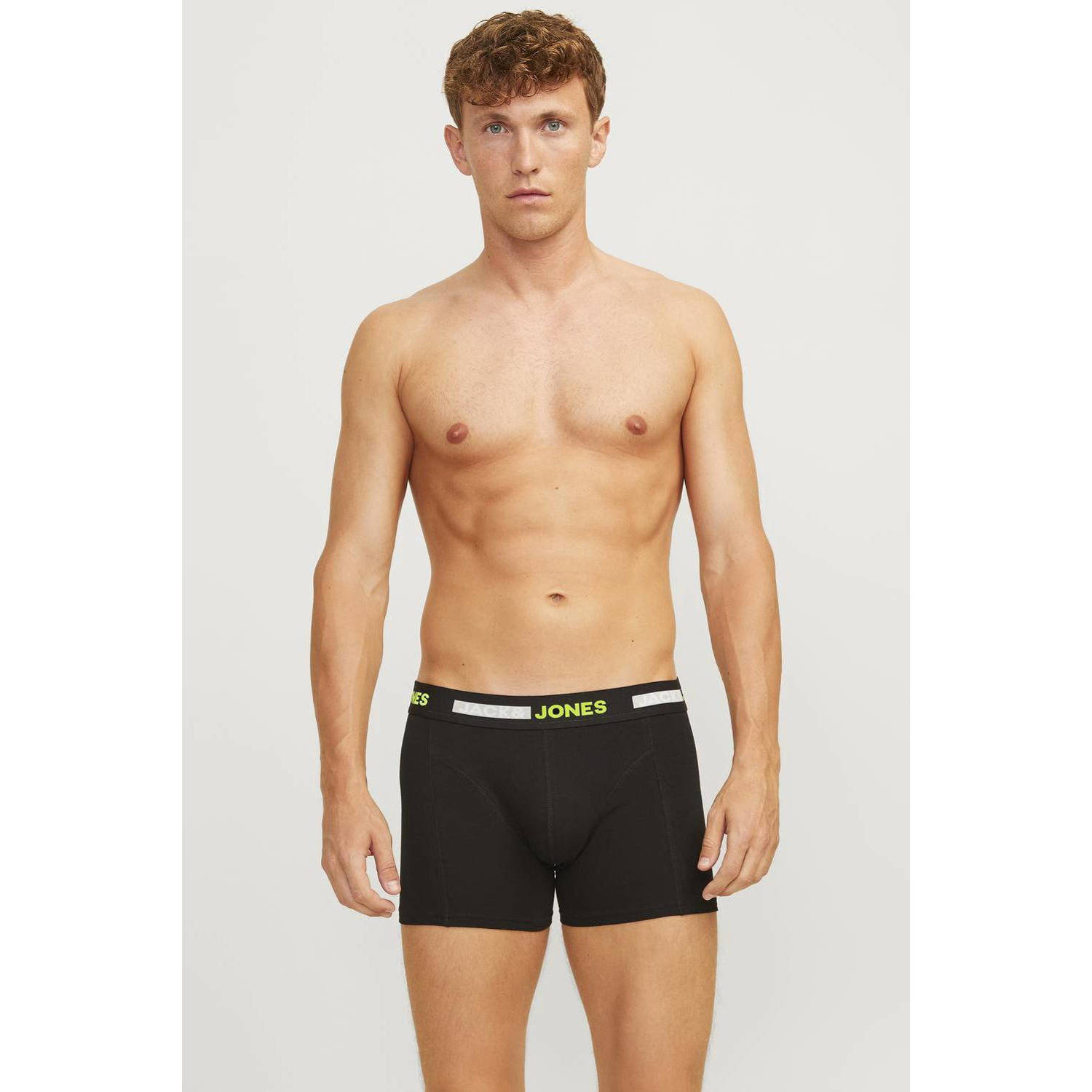 Jack & Jones Trunk JACSCOTT SOLID TRUNKS 3 PACK SN (set 3 stuks)