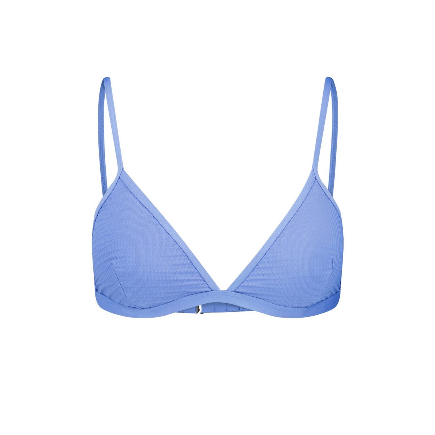 America Today voorgevormde triangel bikinitop Audrey met ribstructuur blauw