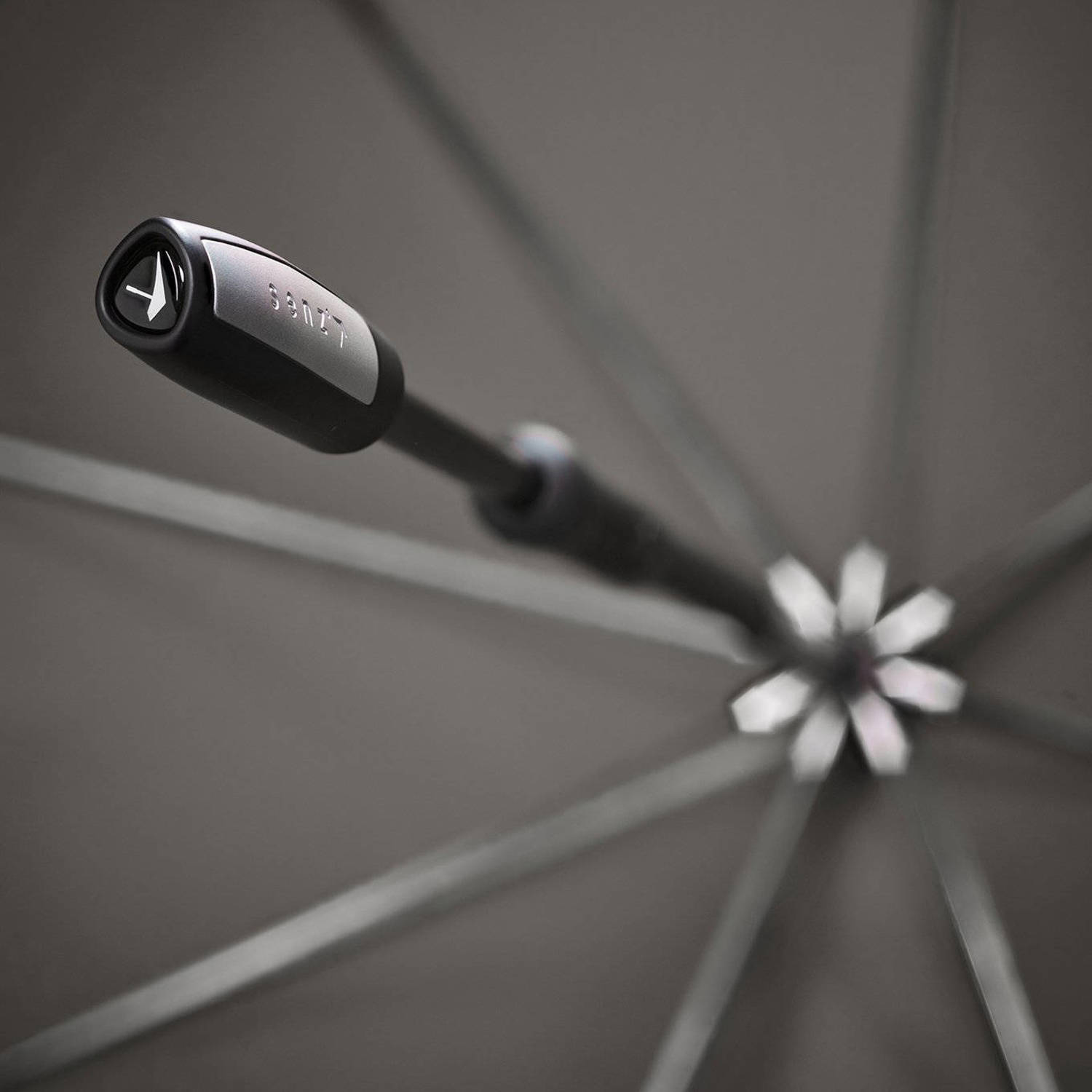 Senz stormparaply Large Stick grijs