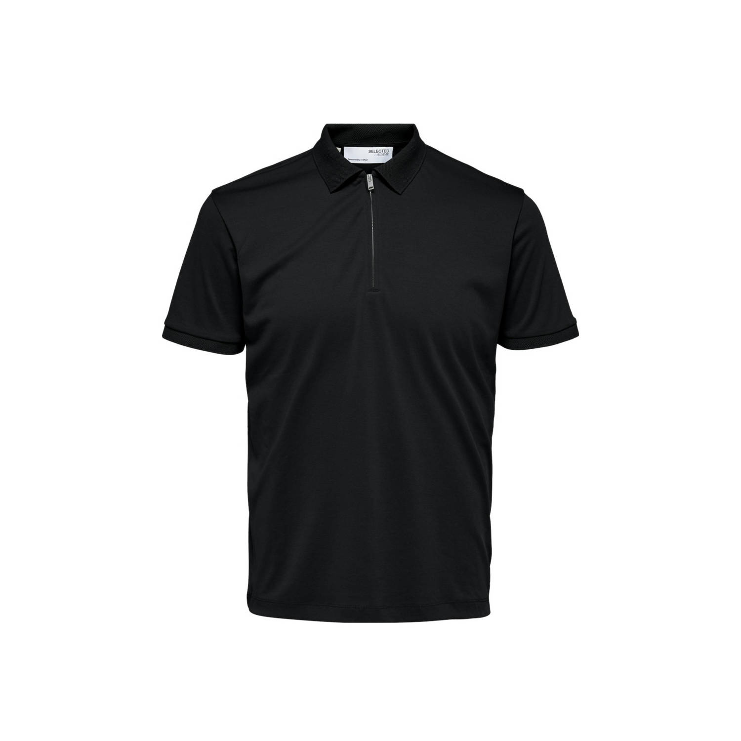 Selected Homme Regular fit poloshirt met ritssluiting model 'FAVE'