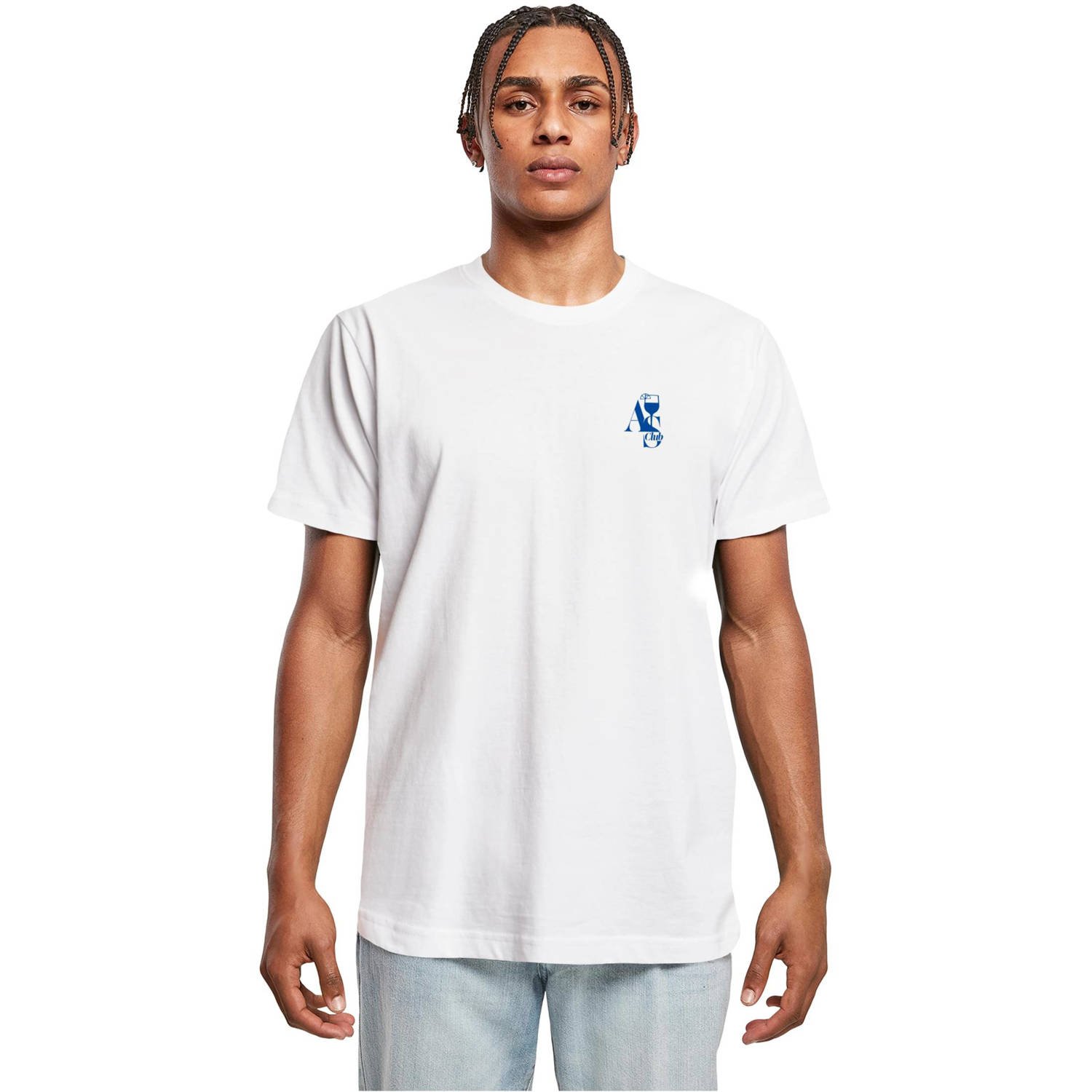 Mister Tee T-shirt met backprint wit