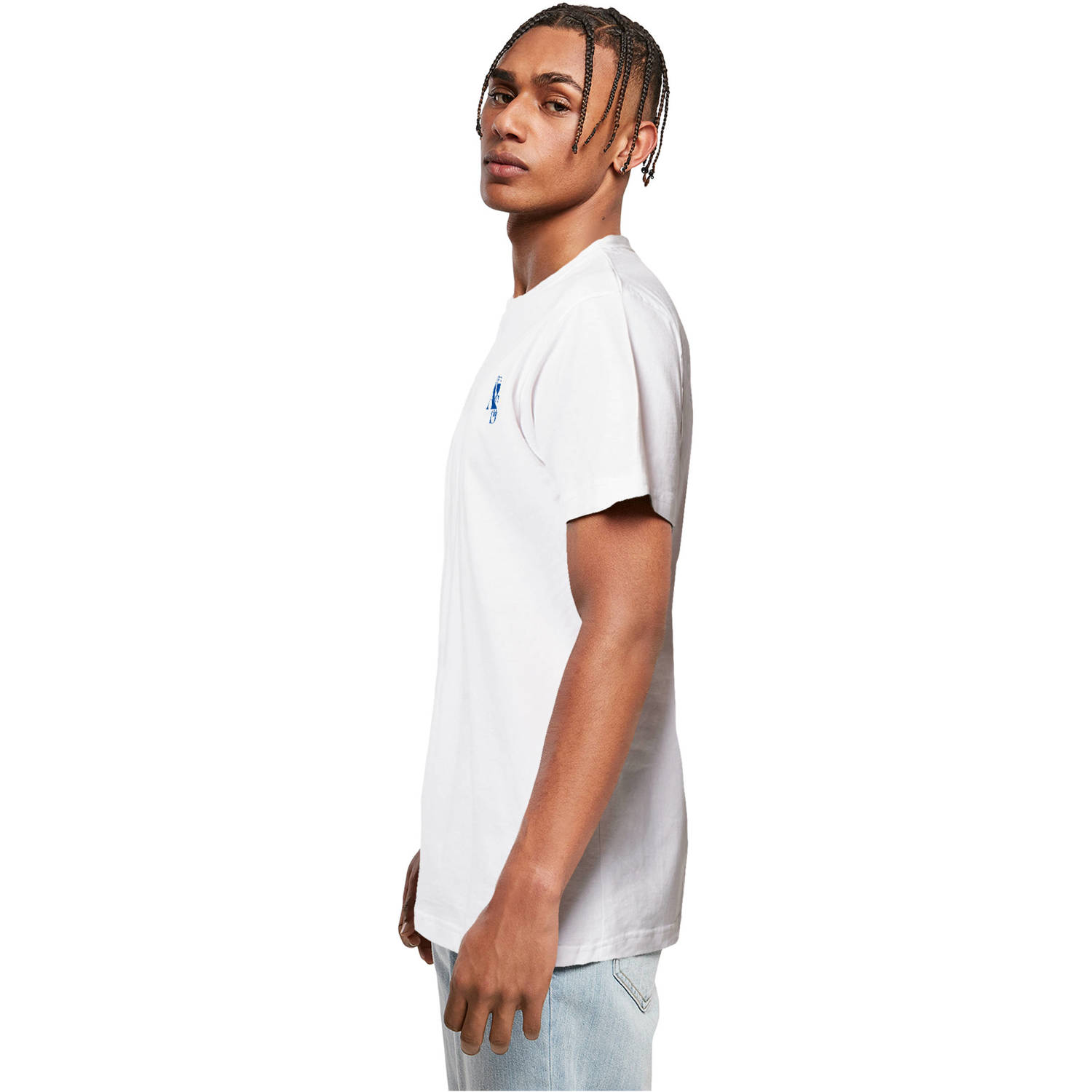 Mister Tee T-shirt met backprint wit