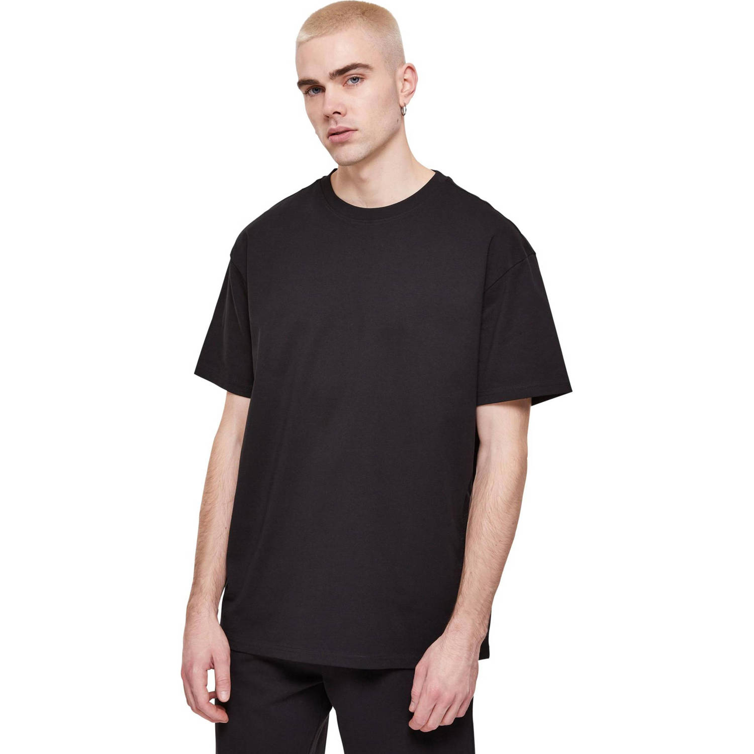 Urban Classics oversized T-shirt zwart (set van 2)