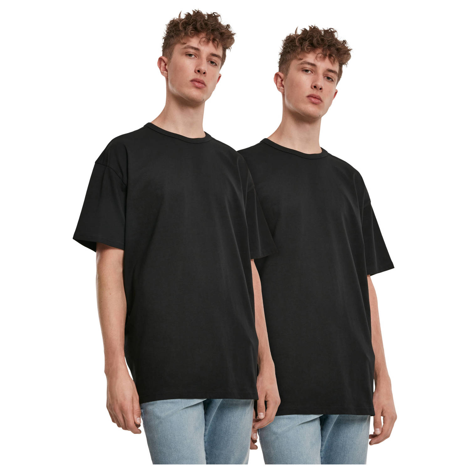 Urban Classics T-shirt (set van 2) zwart