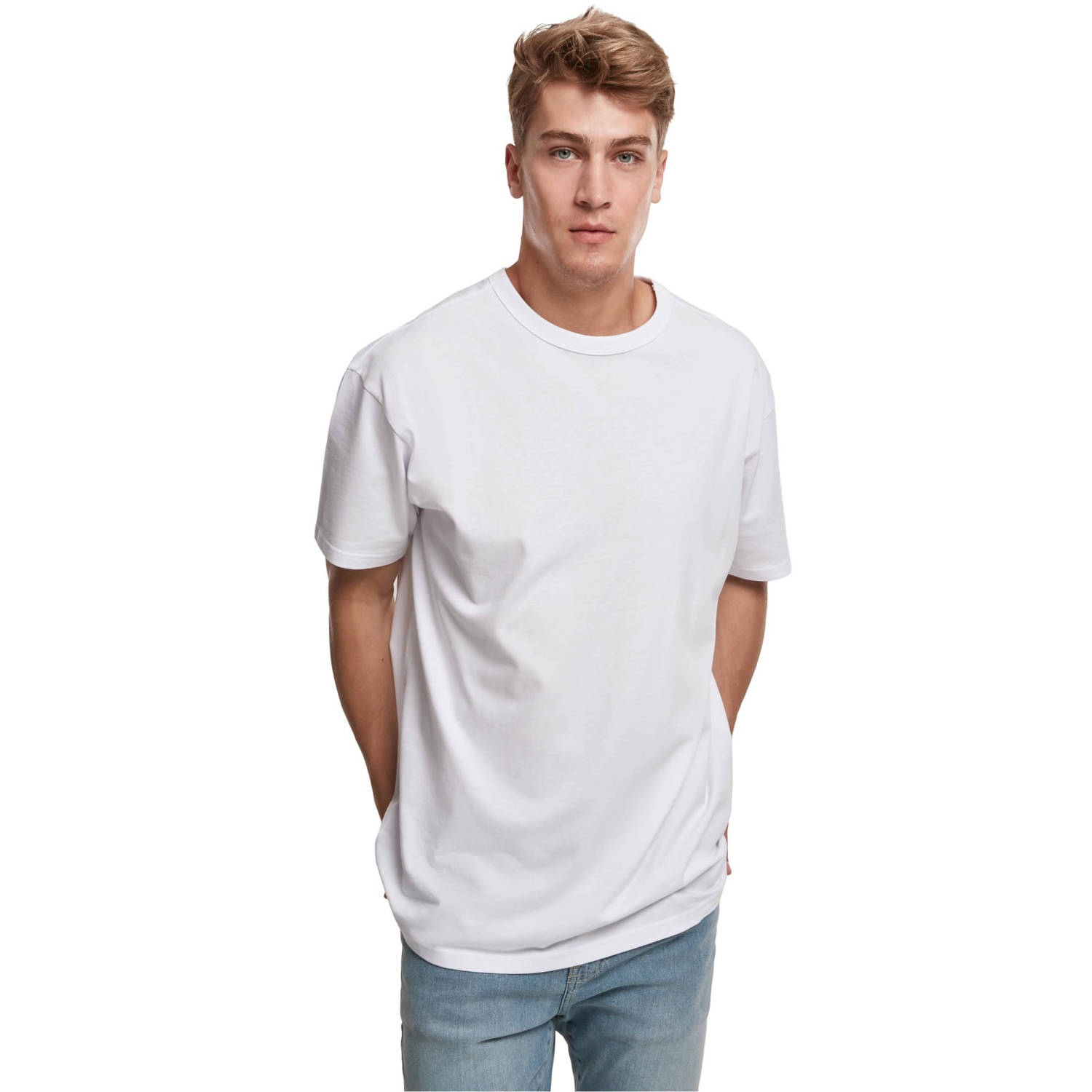 Urban Classics T-shirt (set van 2) wit