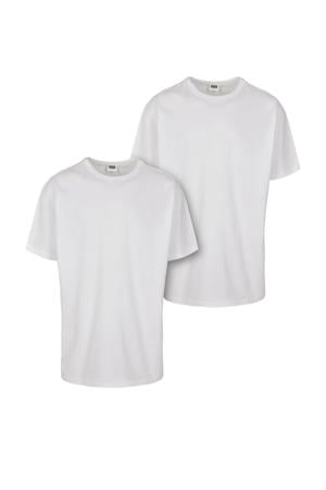 T-shirt - (set van 2) wit
