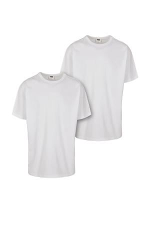 T-shirt - (set van 2) wit