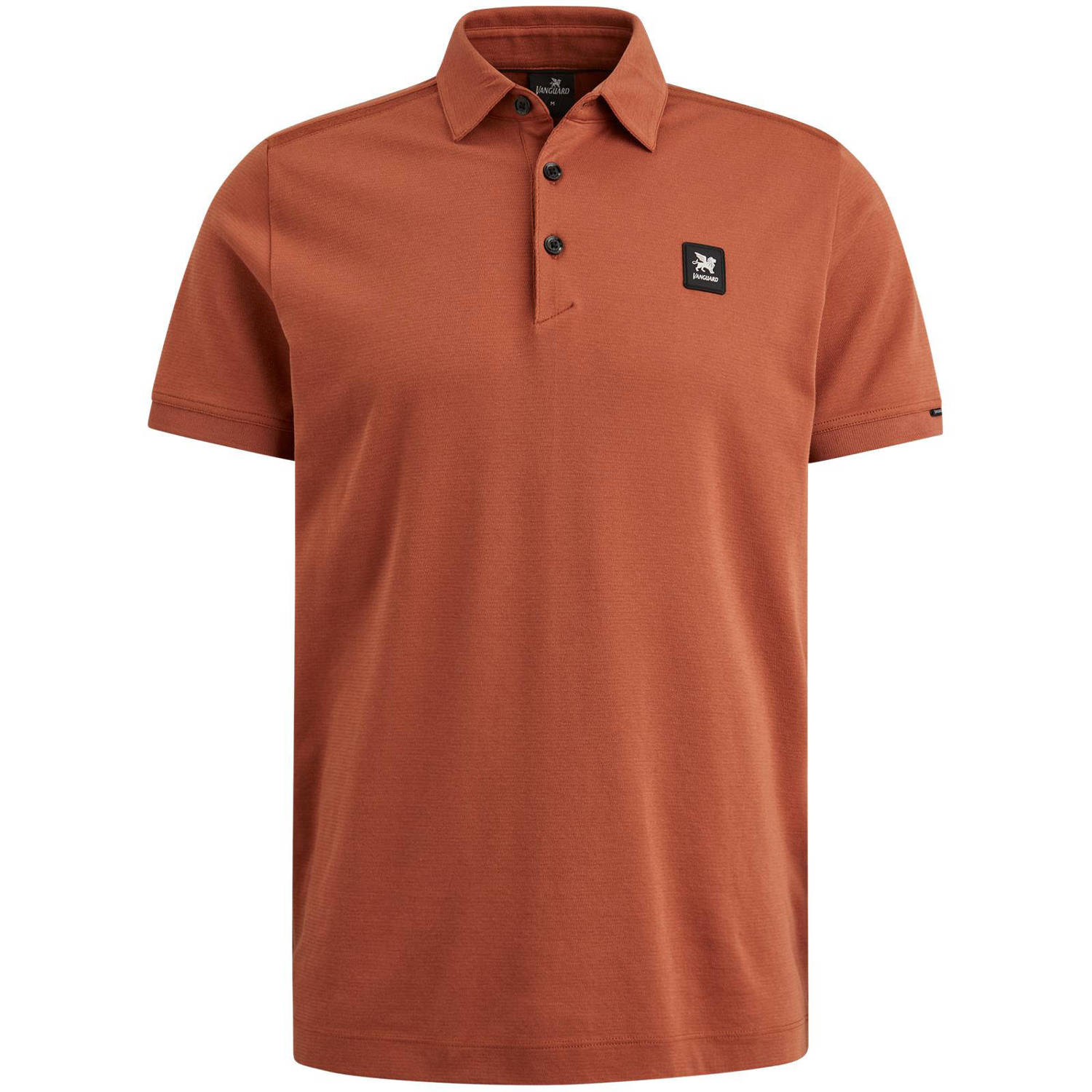 Vanguard regular fit polo met logo donker oranje