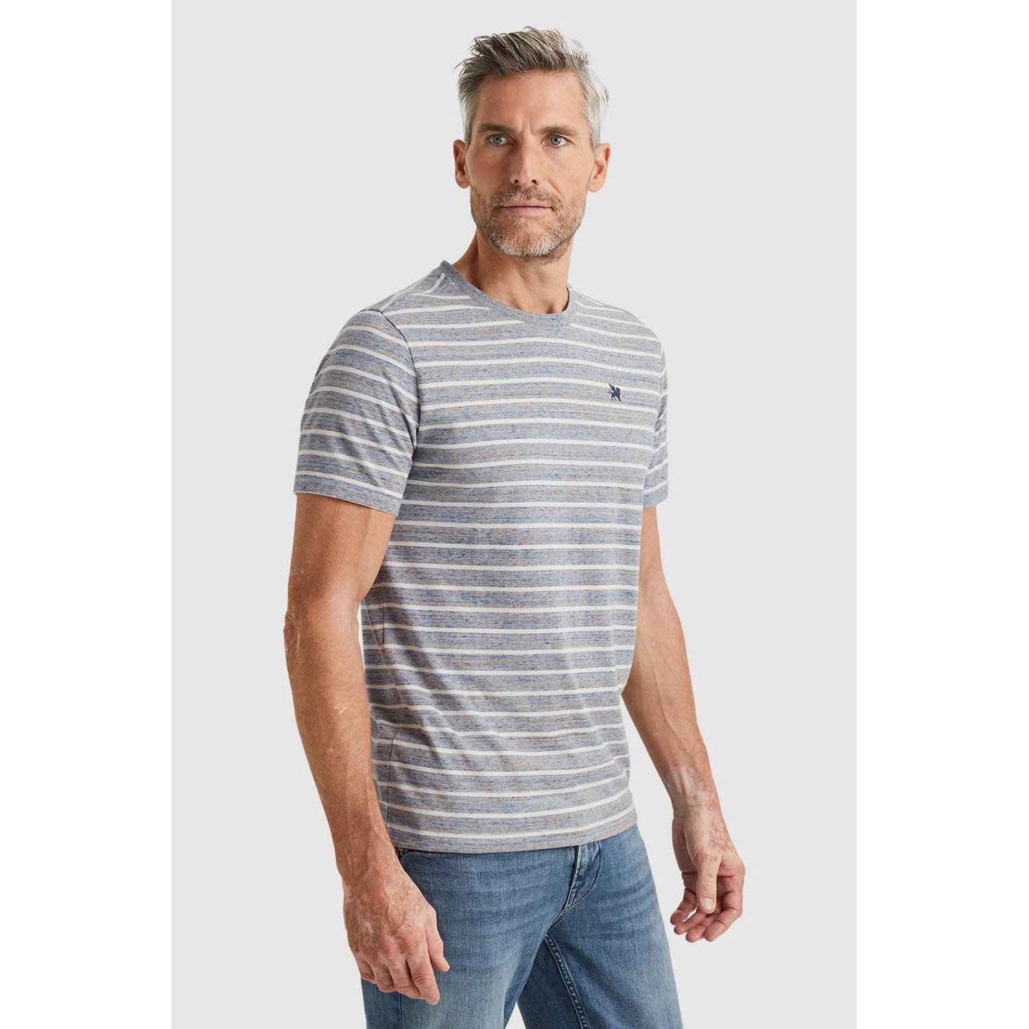 Vanguard gestreept T-shirt blauw