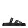 Poelman leren slippers zwart