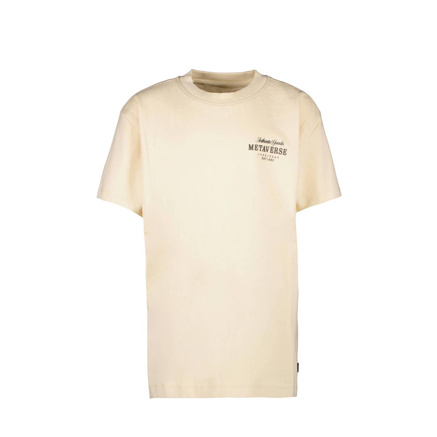 Cars T-shirt MEZZO met backprint zand Beige Jongens Katoen Ronde hals Backprint 128