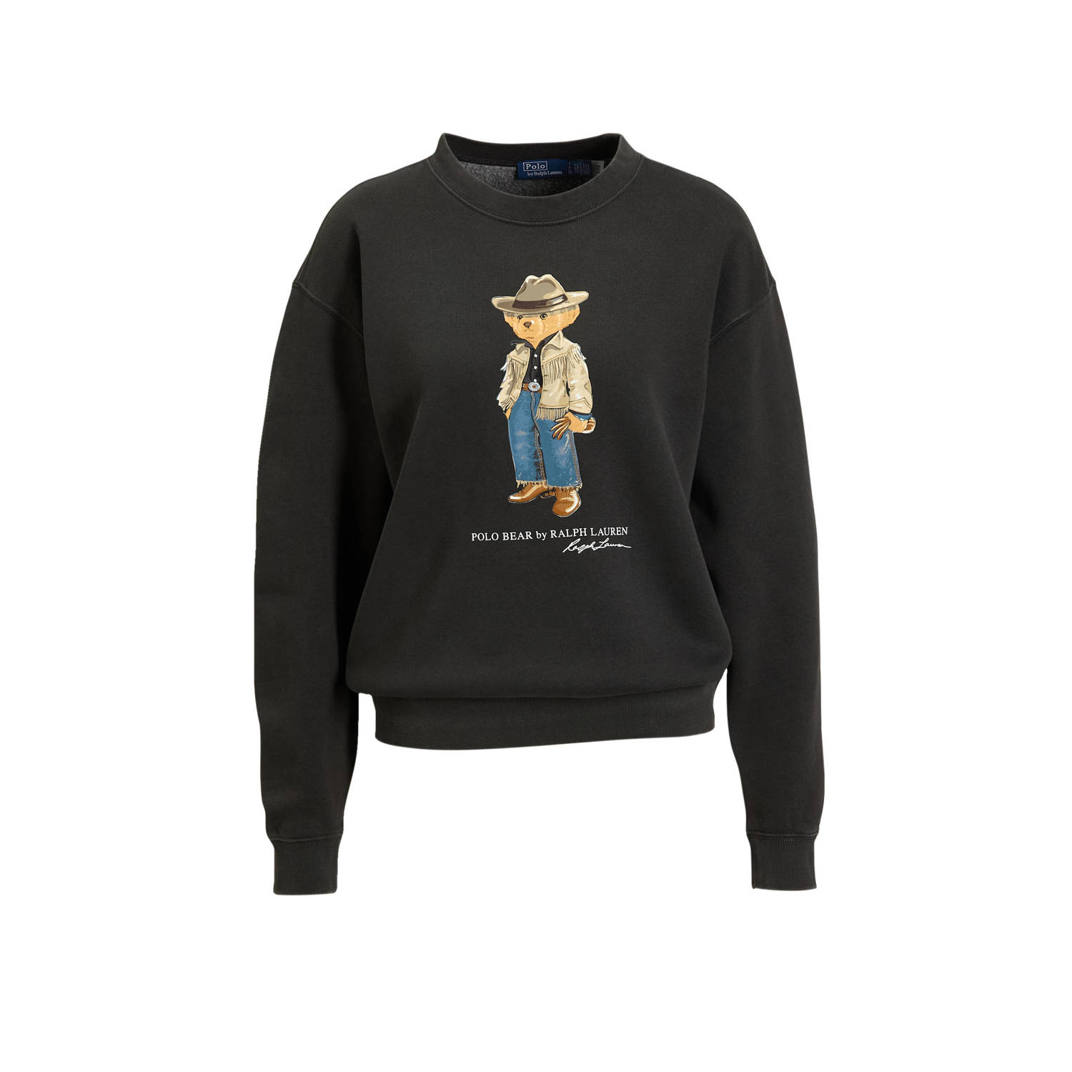 Polo Ralph Lauren Grijze Sweater met Polo Bear Design Gray Dames