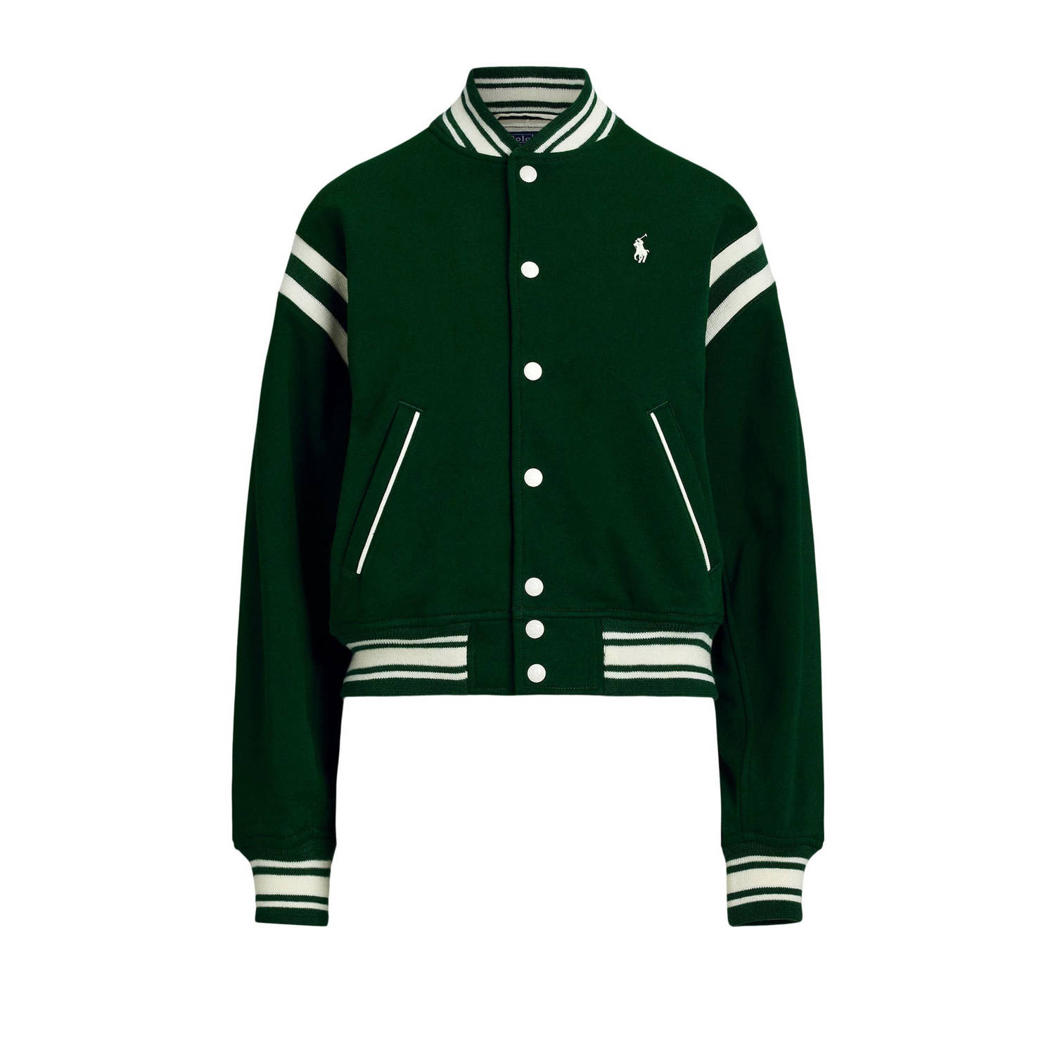 POLO Ralph Lauren bomberjack winter met logo groen