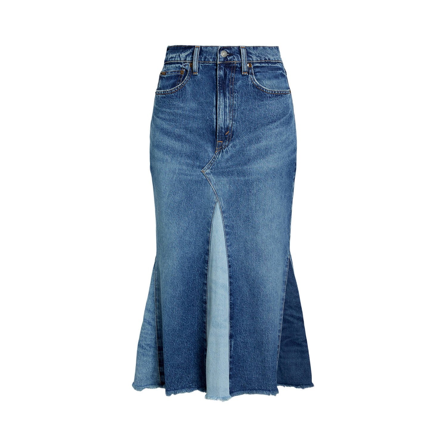 POLO Ralph Lauren denim spijkerrok medium blue denim