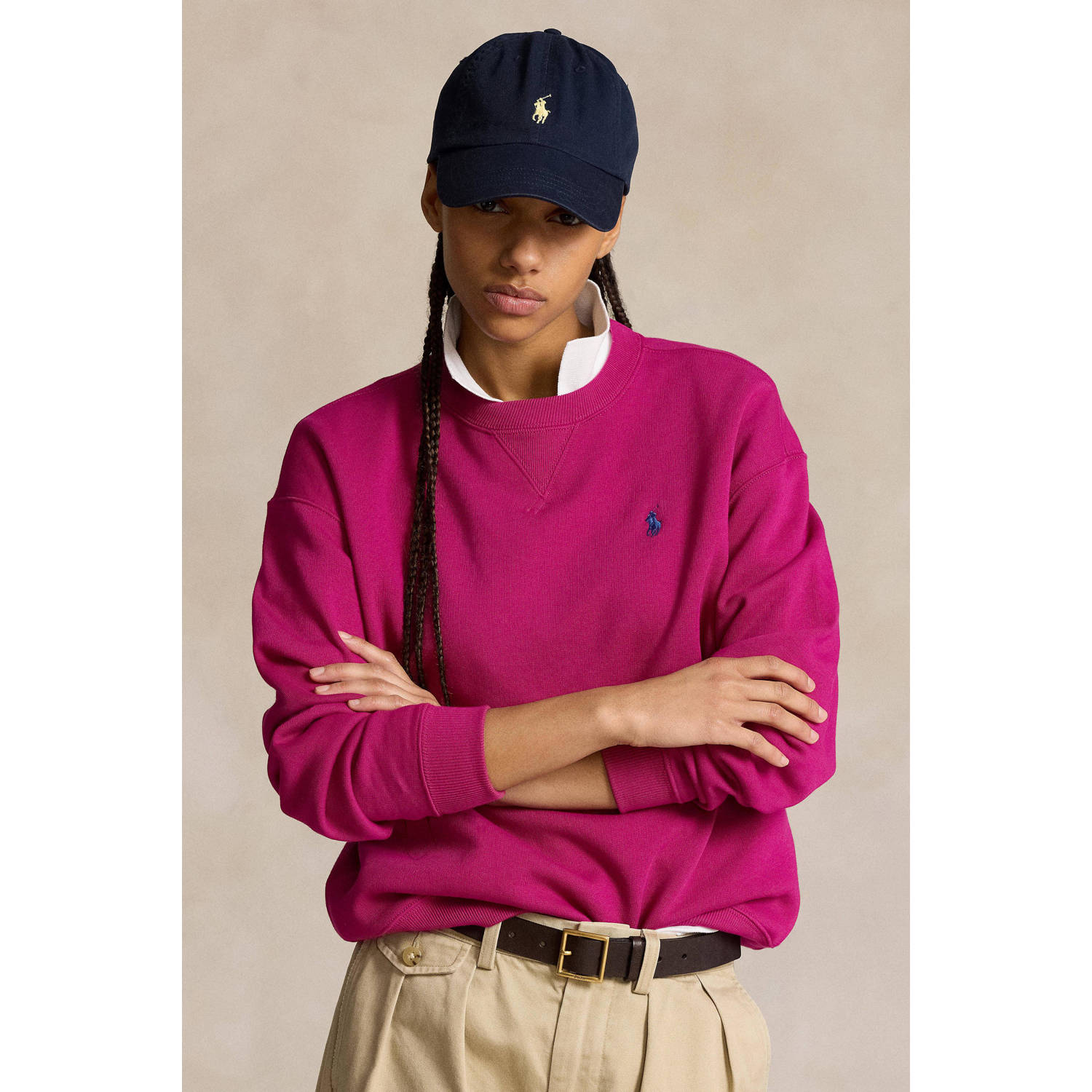 POLO Ralph Lauren trui met logo roze