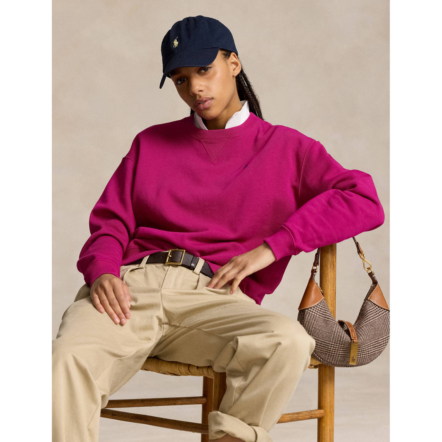 POLO Ralph Lauren trui met logo roze