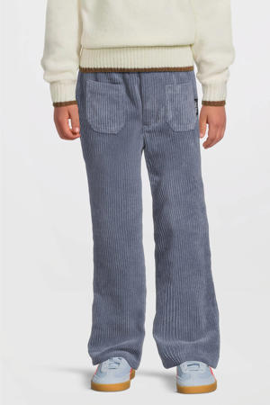 wide leg corduroy broek Raven blauw