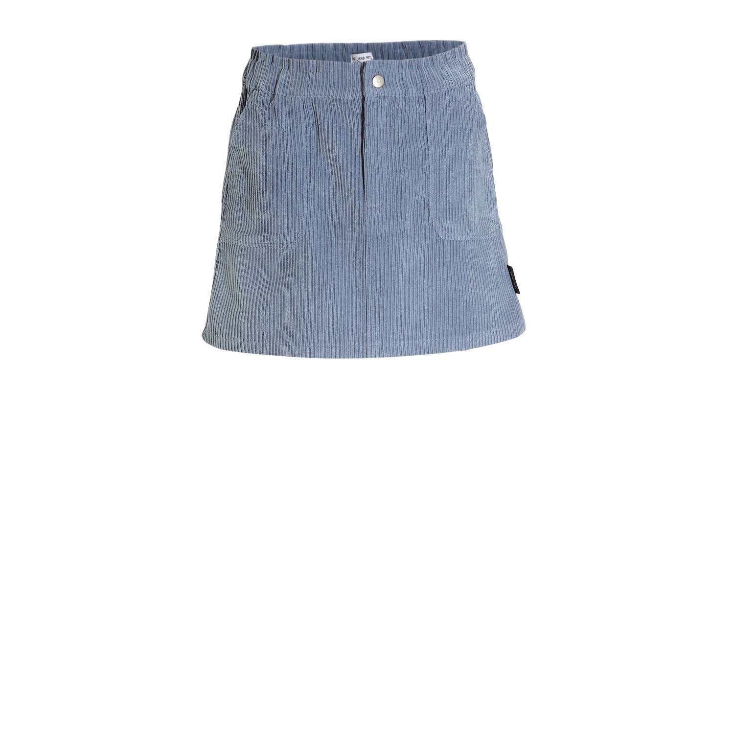 Me & My Monkey corduroy rok Rogan blauw