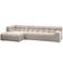 WOOOD WOOOD Allure Chaise Longue Bank Links - Stof - Naturel - 79x324x165