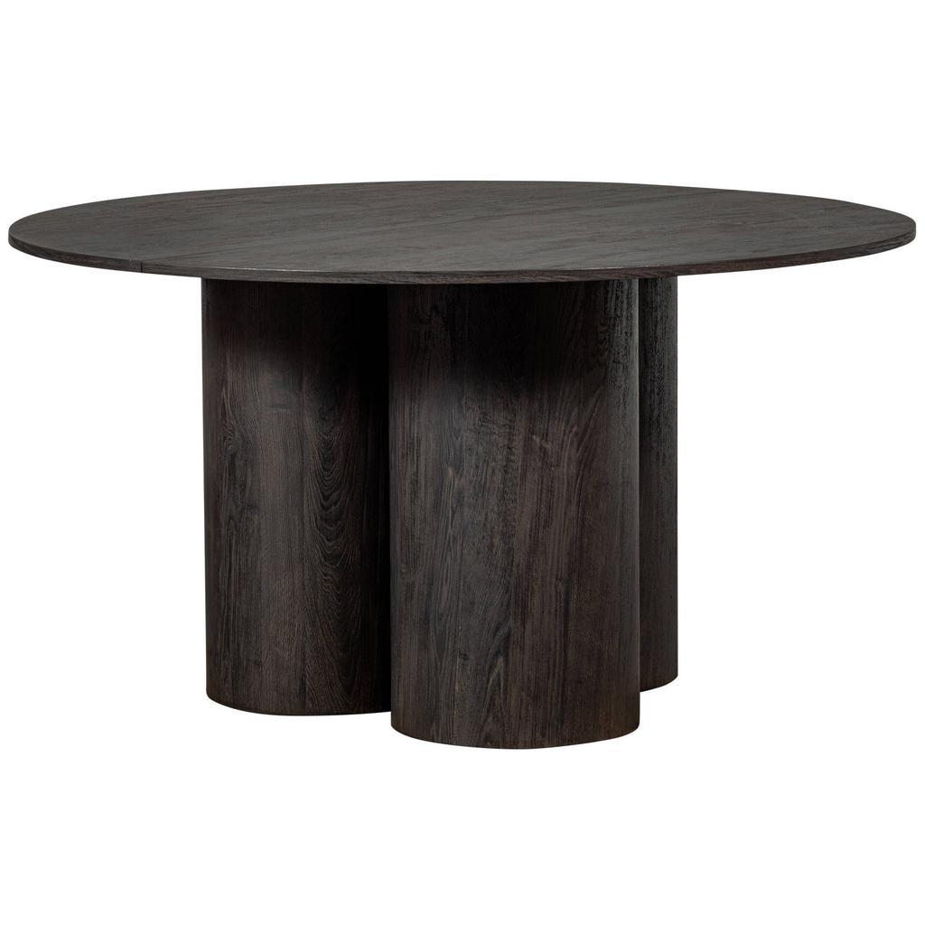 WOOOD WOOOD Oona Eettafel - MDF - Donkerbruin - 75x140x140