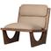 WOOOD WOOOD Opulent Fauteuil - Bouclé/Hout - Naturel - 75x70x80