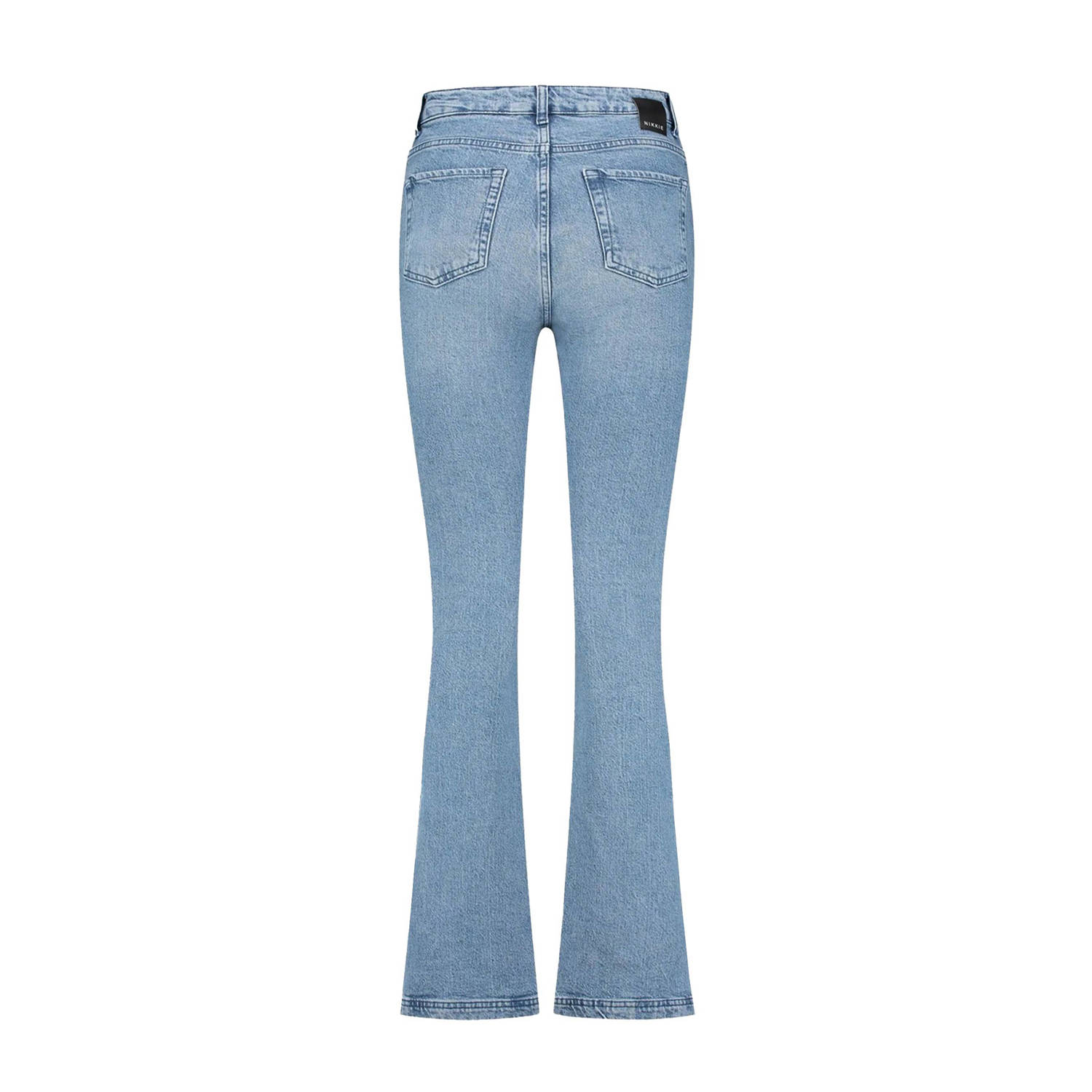 NIKKIE flared jeans light blue denim