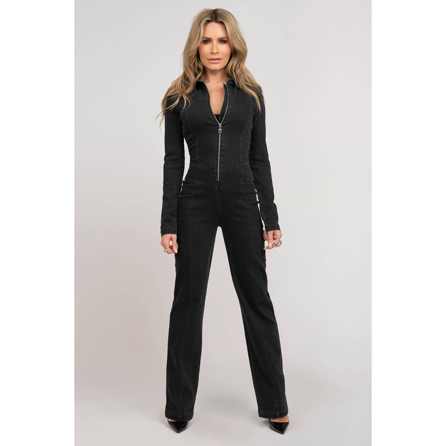 NIKKIE jumpsuit black denim