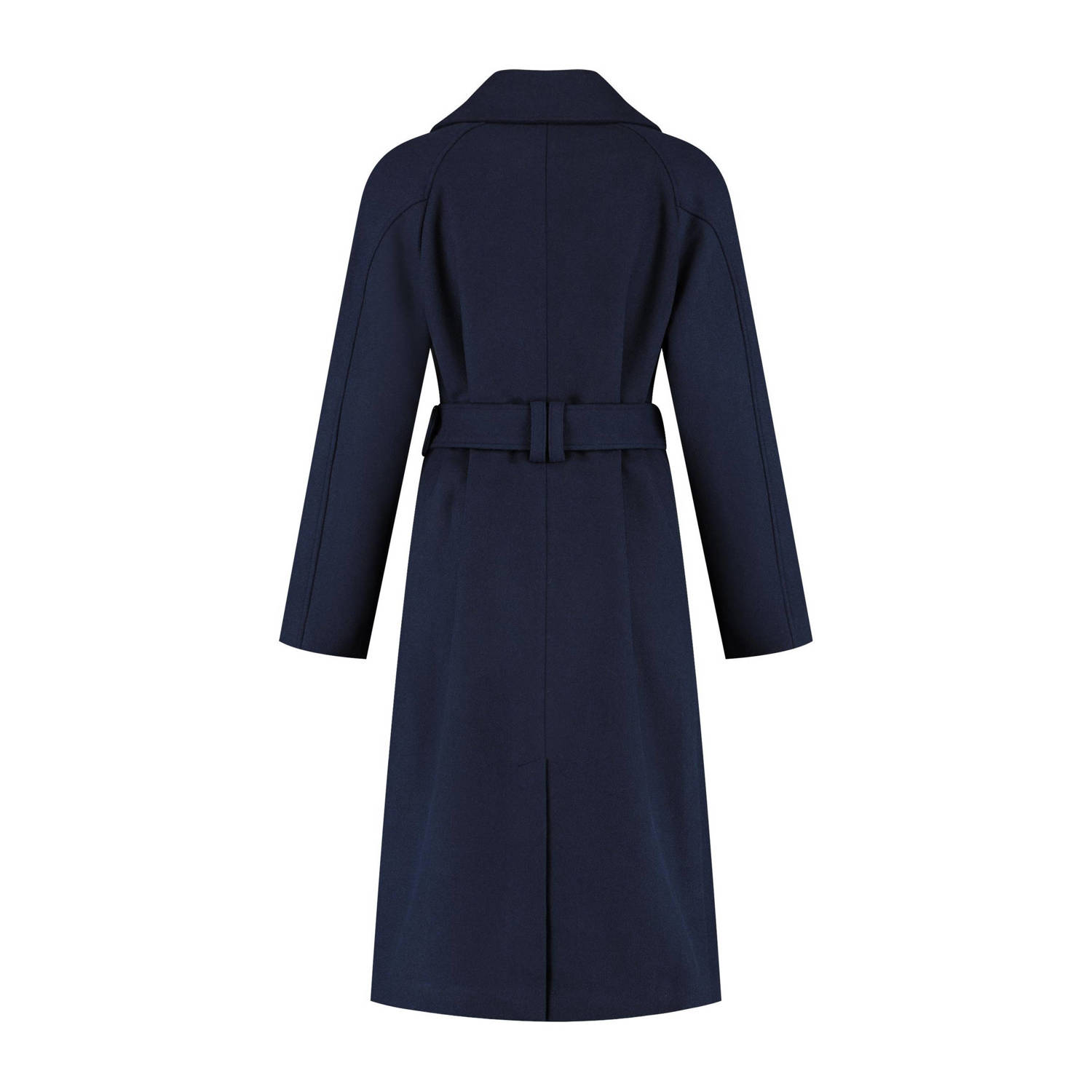 NIKKIE jas met wol donkerblauw