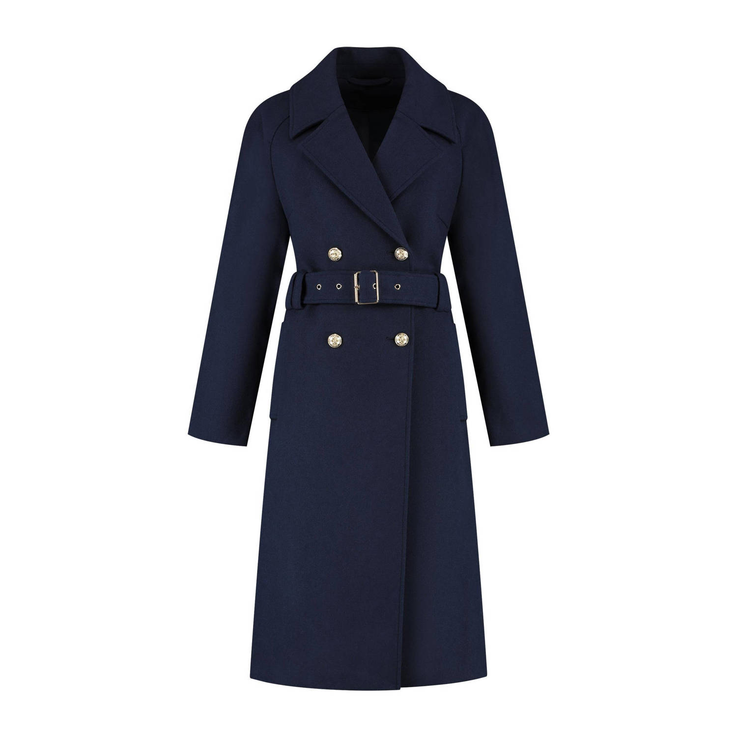 NIKKIE jas met wol donkerblauw