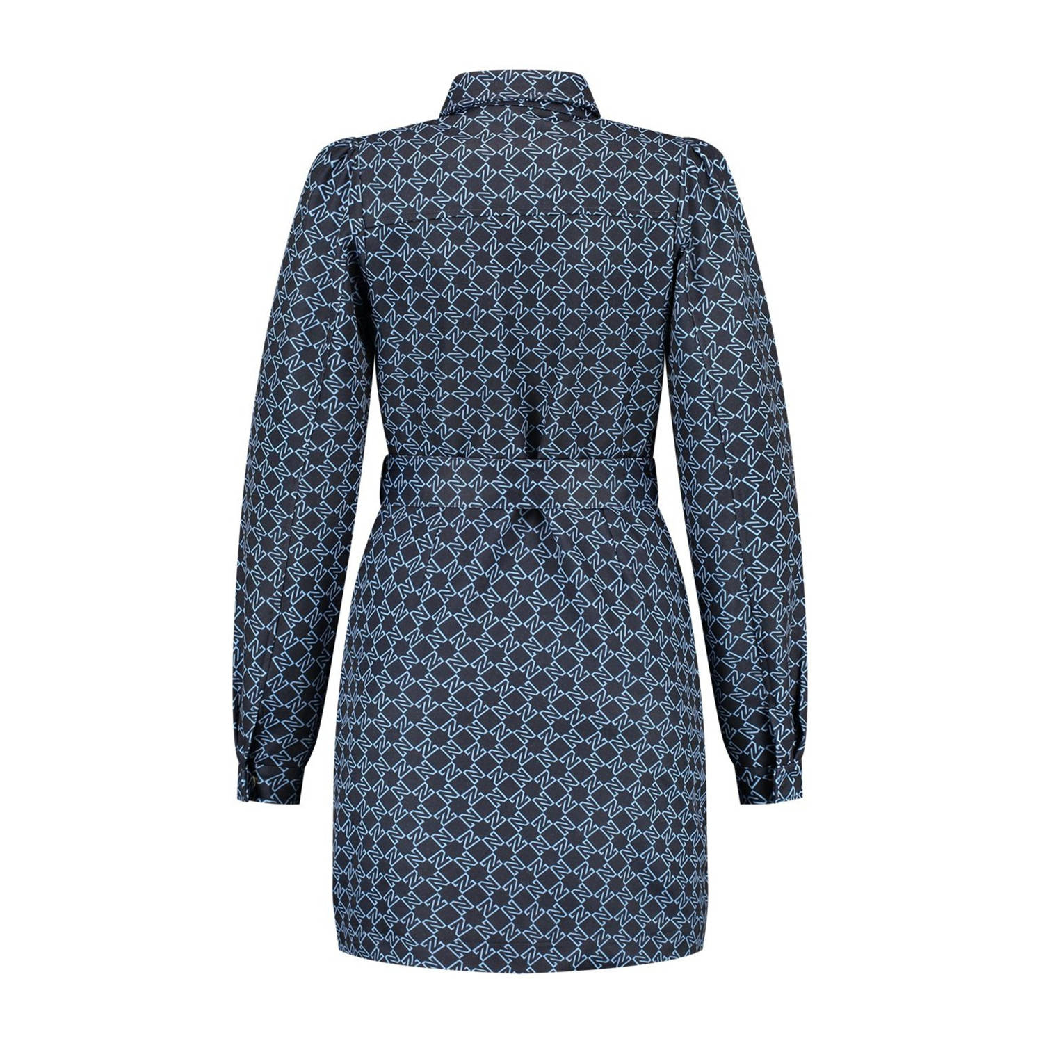 NIKKIE jurk met logo blauw zwart