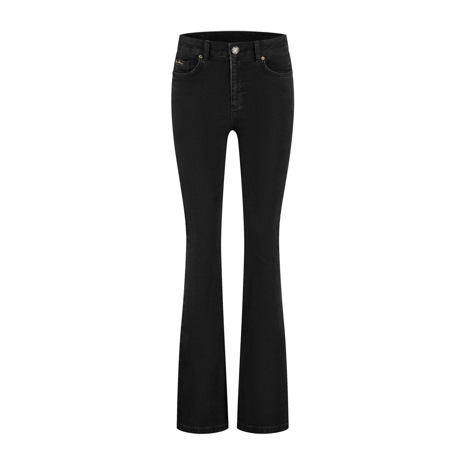 NIKKIE flared jeans black denim