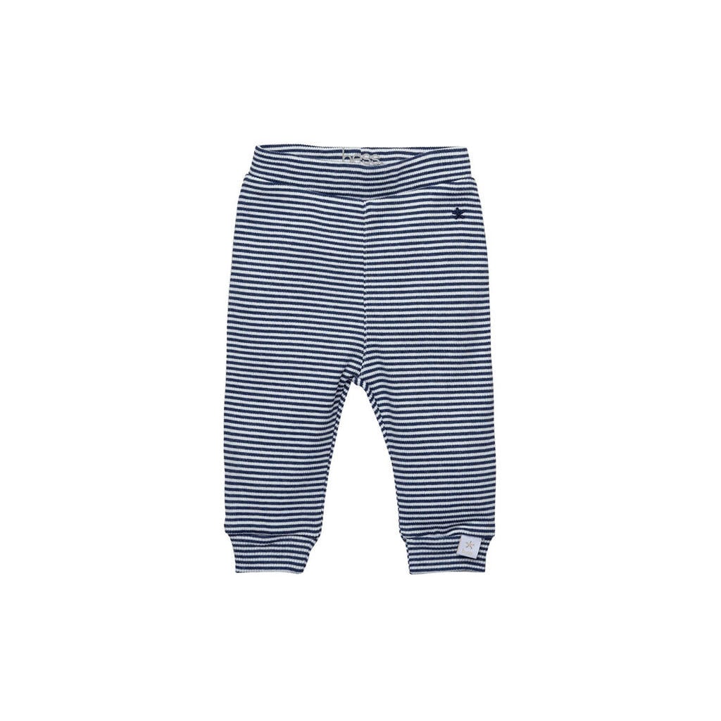 Minimalistische gestreepte broek voor kinderen, met elastische taille Minimalistische gestreepte broek voor kinderen, met elastische taille