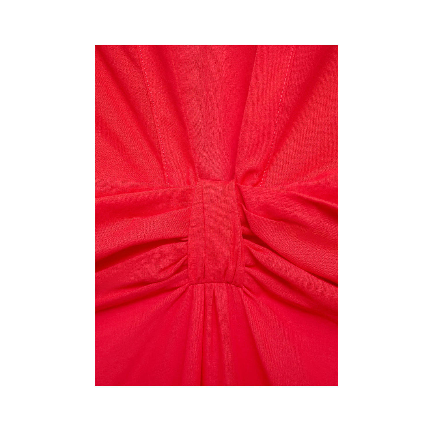Mango A-lijn jurk rood