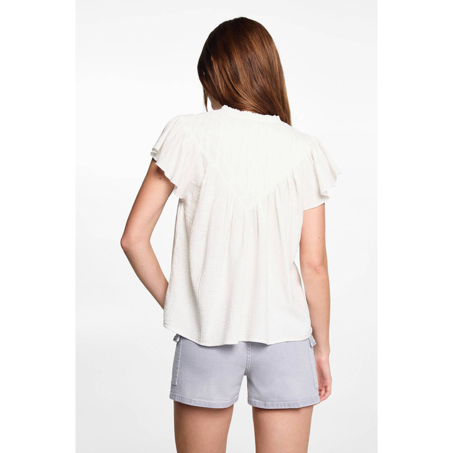 Mango Kids top naturel wit