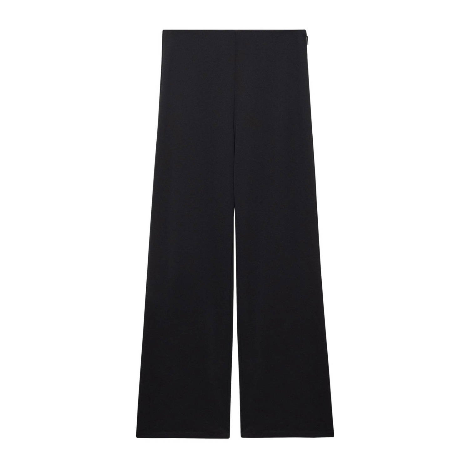 Mango wide leg broek zwart