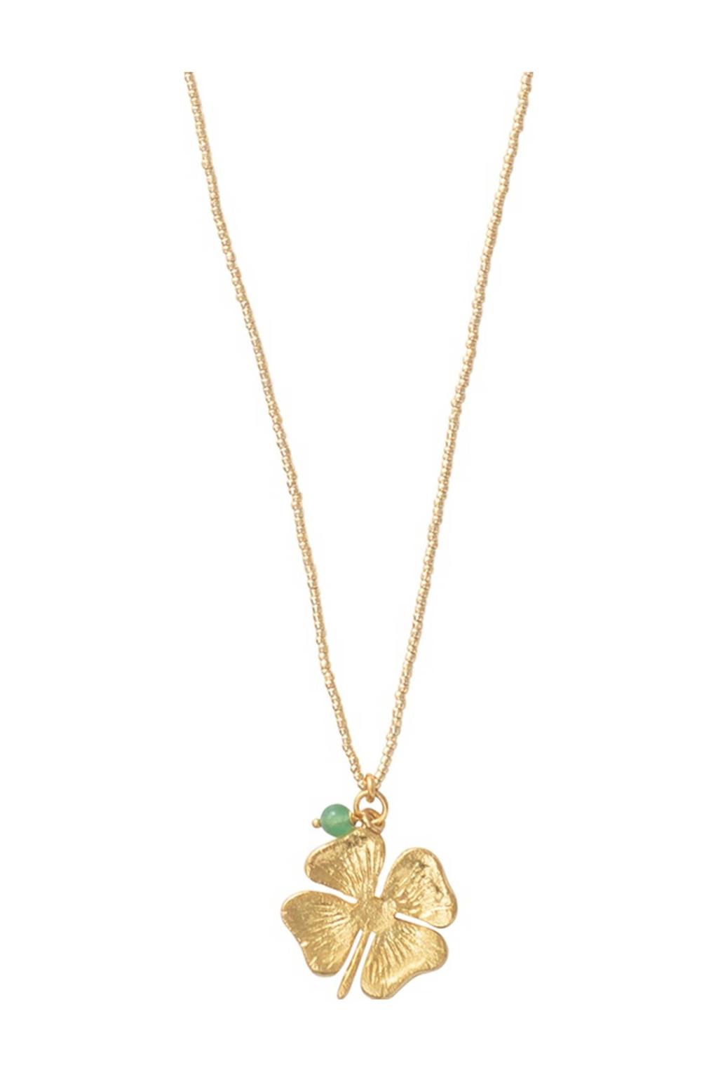 A Beautiful Story ketting Paradise Aventurijn goudkleurig