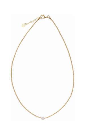 ketting Flora Rozenkwarts goudkleurig