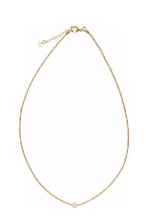 ketting Flora Rozenkwarts goudkleurig
