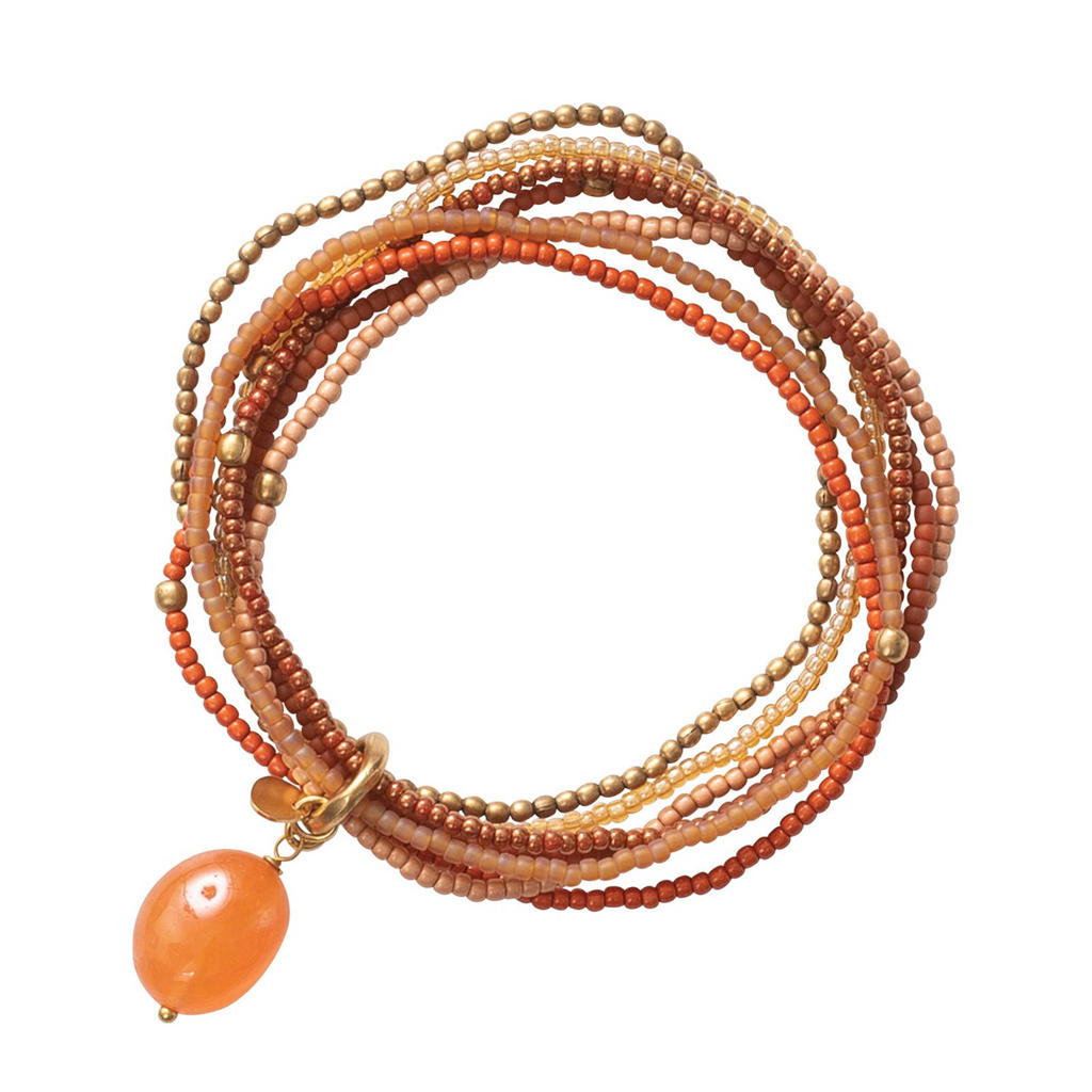 A Beautiful Story armband Nirmala Carneool