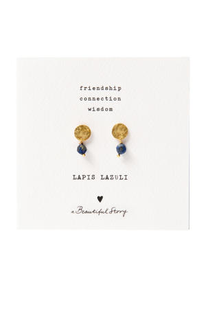oorbellen Mini Coin Lapis Lazuli