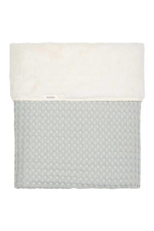 baby wiegdeken Oslo met teddy blauw